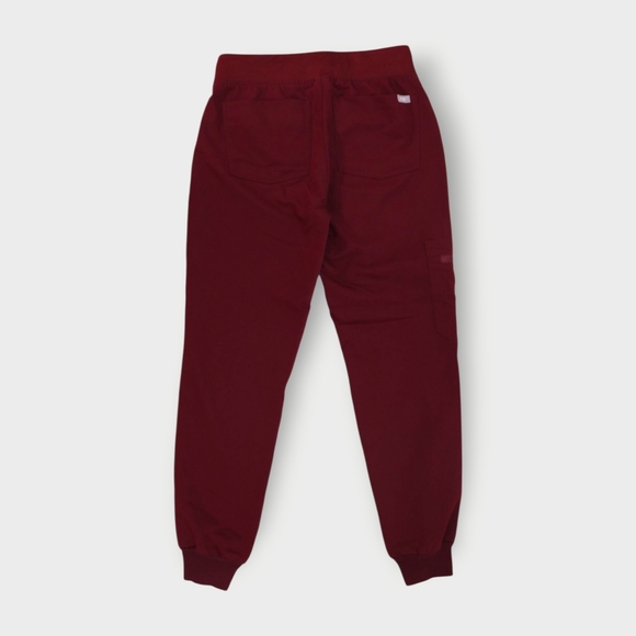 FIGS Zamora Jogger Scrub Pants Burgundy Red Technical Collection Size XX-SMALL - Picture 8 of 9